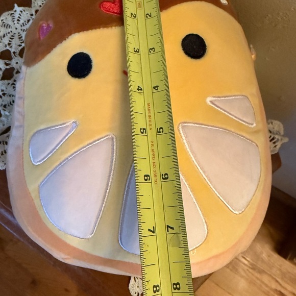 NEW Squishmallows Orin Chocolate Dipped Orange Heart-Patterned Plush Toy - Picture 9 of 12